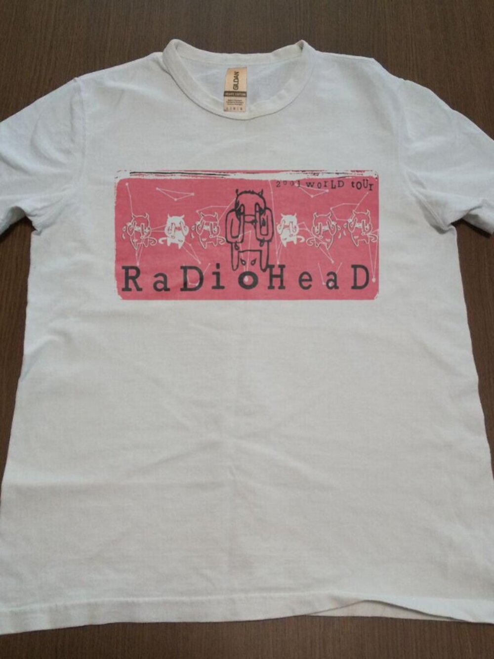 Radiohead White Retro Graphic Rock Band Unisex Streetwear Music T-Shirt